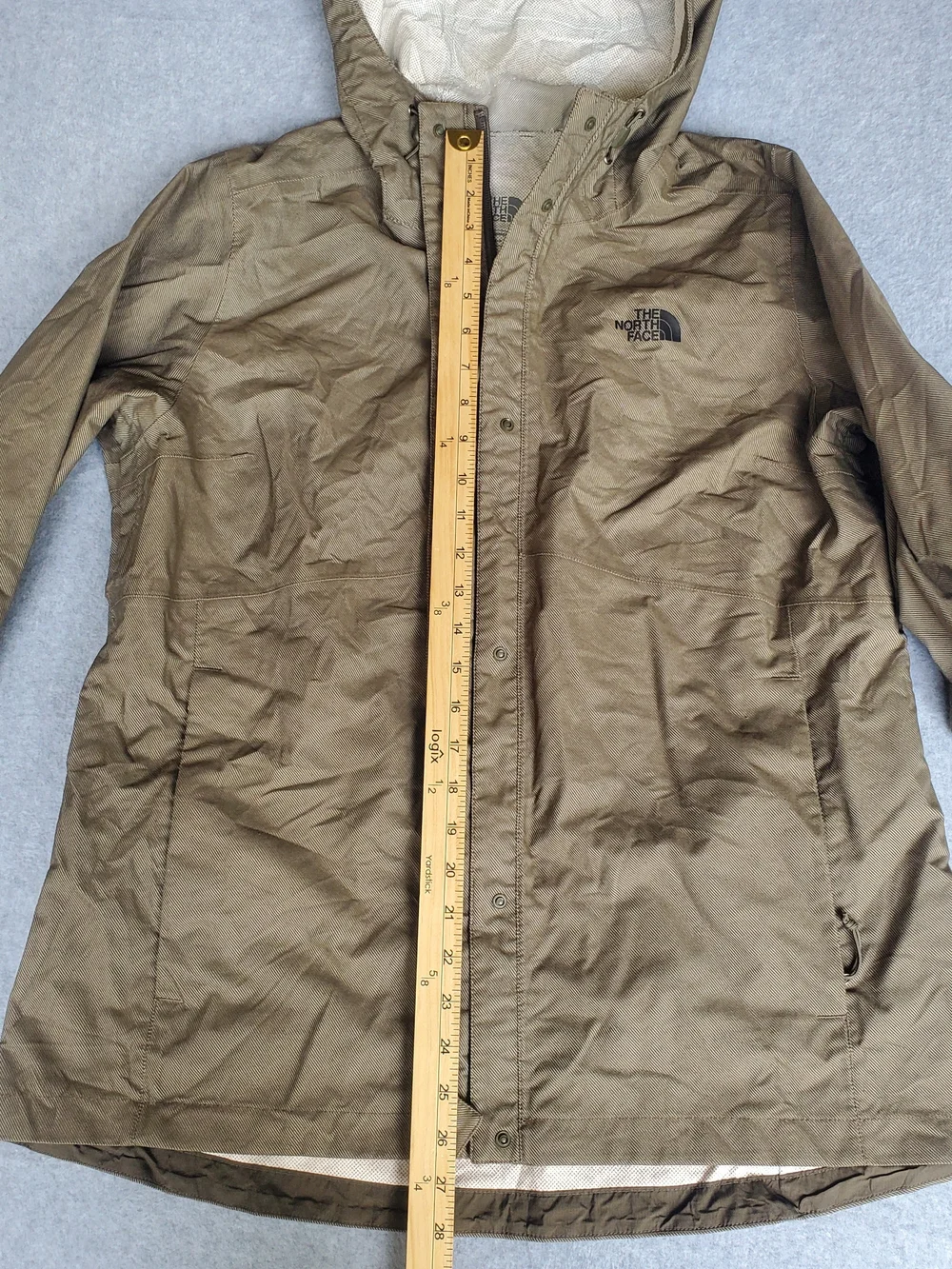 The North Face Womens Hooded Shell Jacket — Olive Brown